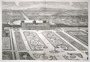 Palazzo di Caserta, a „Nyilatkozat a casertai királyi palota rajzairól”, Carlo Nolli (1770. o.) metszetéből, 1756-ban jelent meg.
